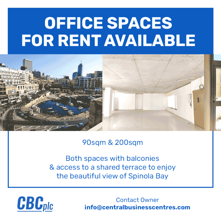 CBC St. Julians – 90m2 and 200m2 offices for rent